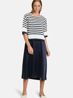 Vera Mont Kleider*Damen Casual-Kleid blau uni