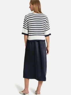 Vera Mont Kleider*Damen Casual-Kleid blau uni