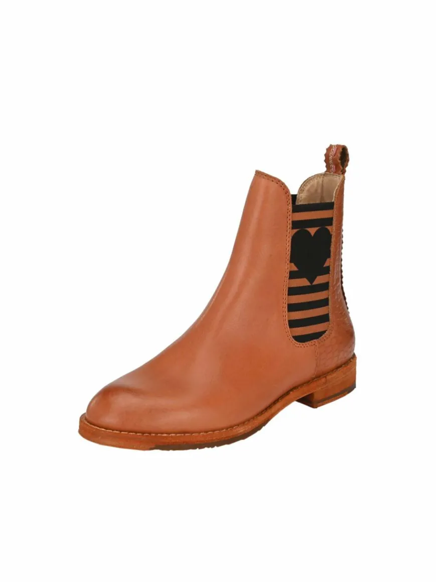 Crickit Boots & Stiefeletten*Damen Chelsea-Boots - AMY cognac uni