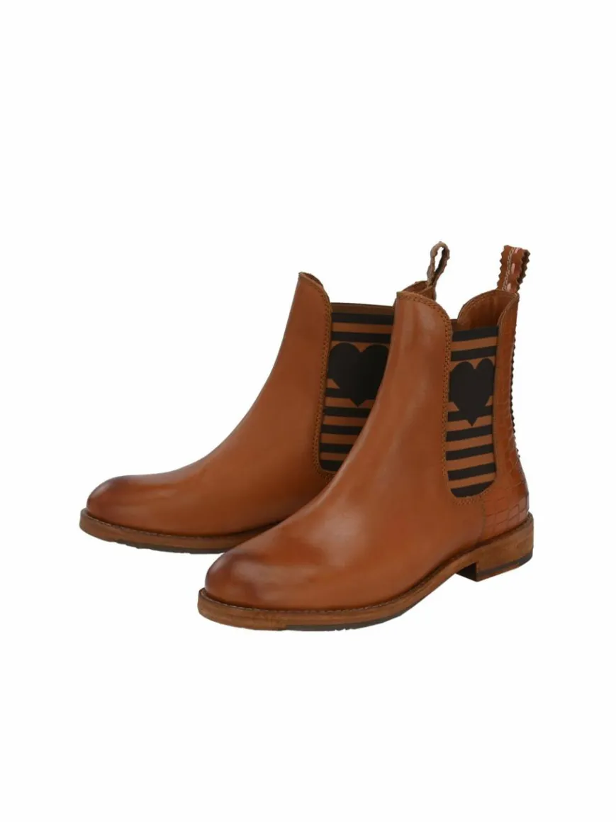 Crickit Boots & Stiefeletten*Damen Chelsea-Boots - AMY cognac uni