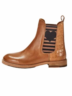 Crickit Boots & Stiefeletten*Damen Chelsea-Boots - AMY cognac uni