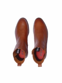 FREUDE Boots & Stiefeletten*Damen Chelsea-Boots - BELINA cognac bedruckt