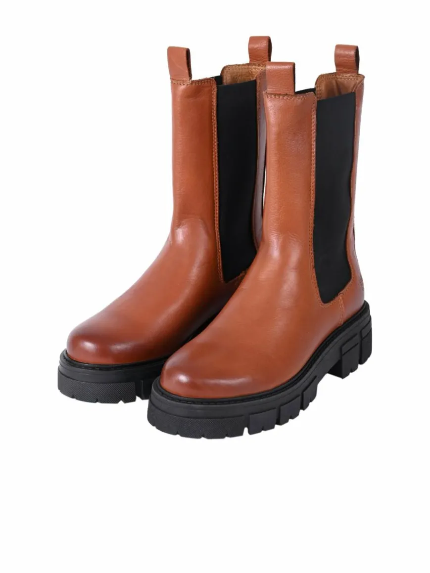 Apple of Eden Boots & Stiefeletten*Damen Chelsea-Boots - CHER cognac uni