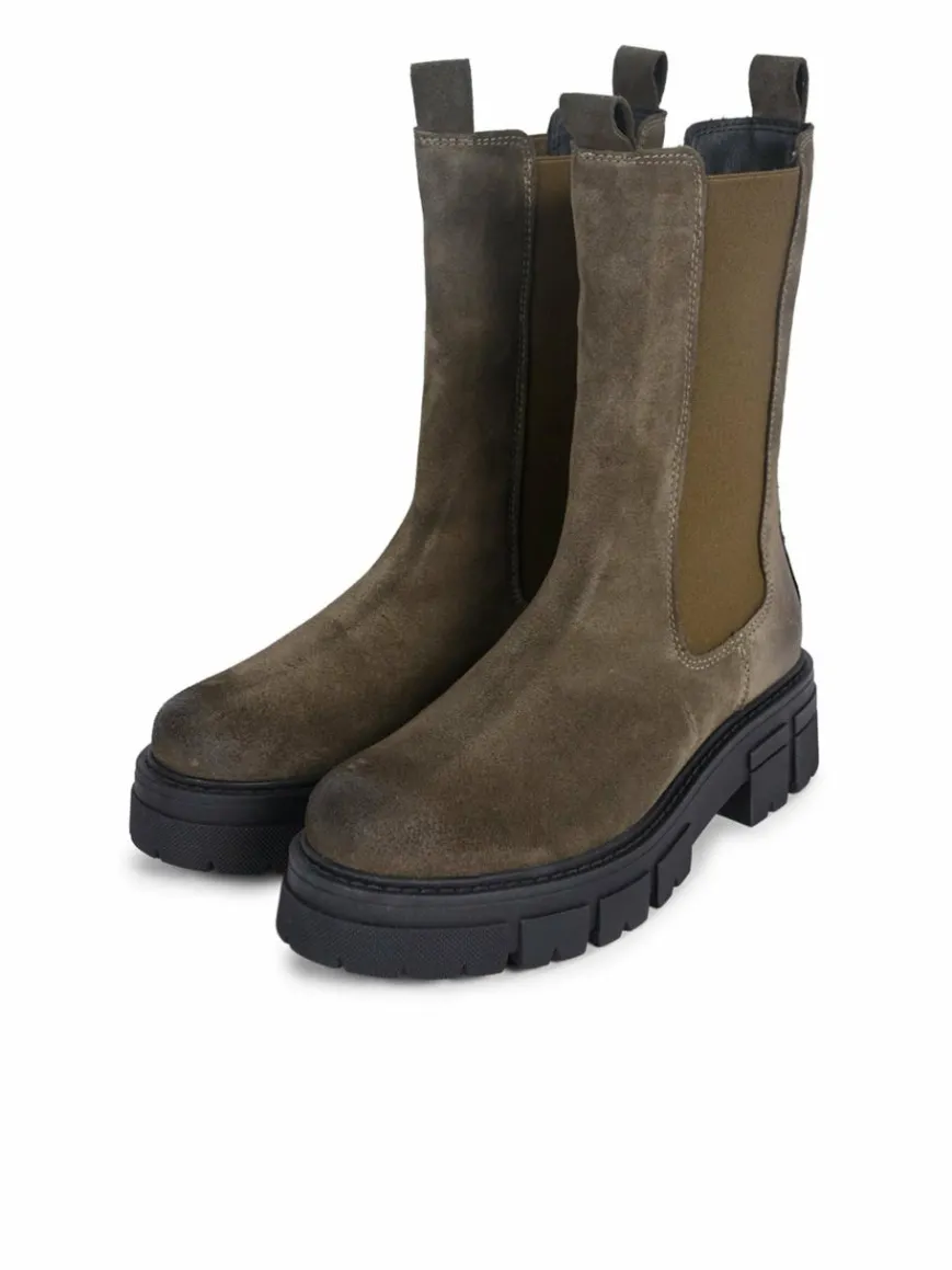 Apple of Eden Boots & Stiefeletten*Damen Chelsea-Boots - CHER oliv uni