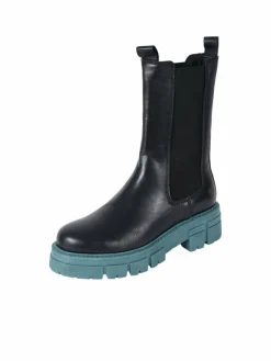 Apple of Eden Boots & Stiefeletten|Stiefel*Damen Chelsea-Boots - CHER schwarz petrol uni