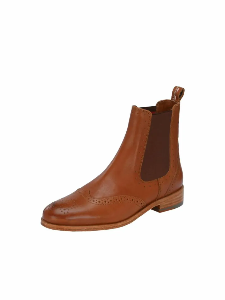 Crickit Boots & Stiefeletten*Damen Chelsea-Boots - HELEN cognac uni