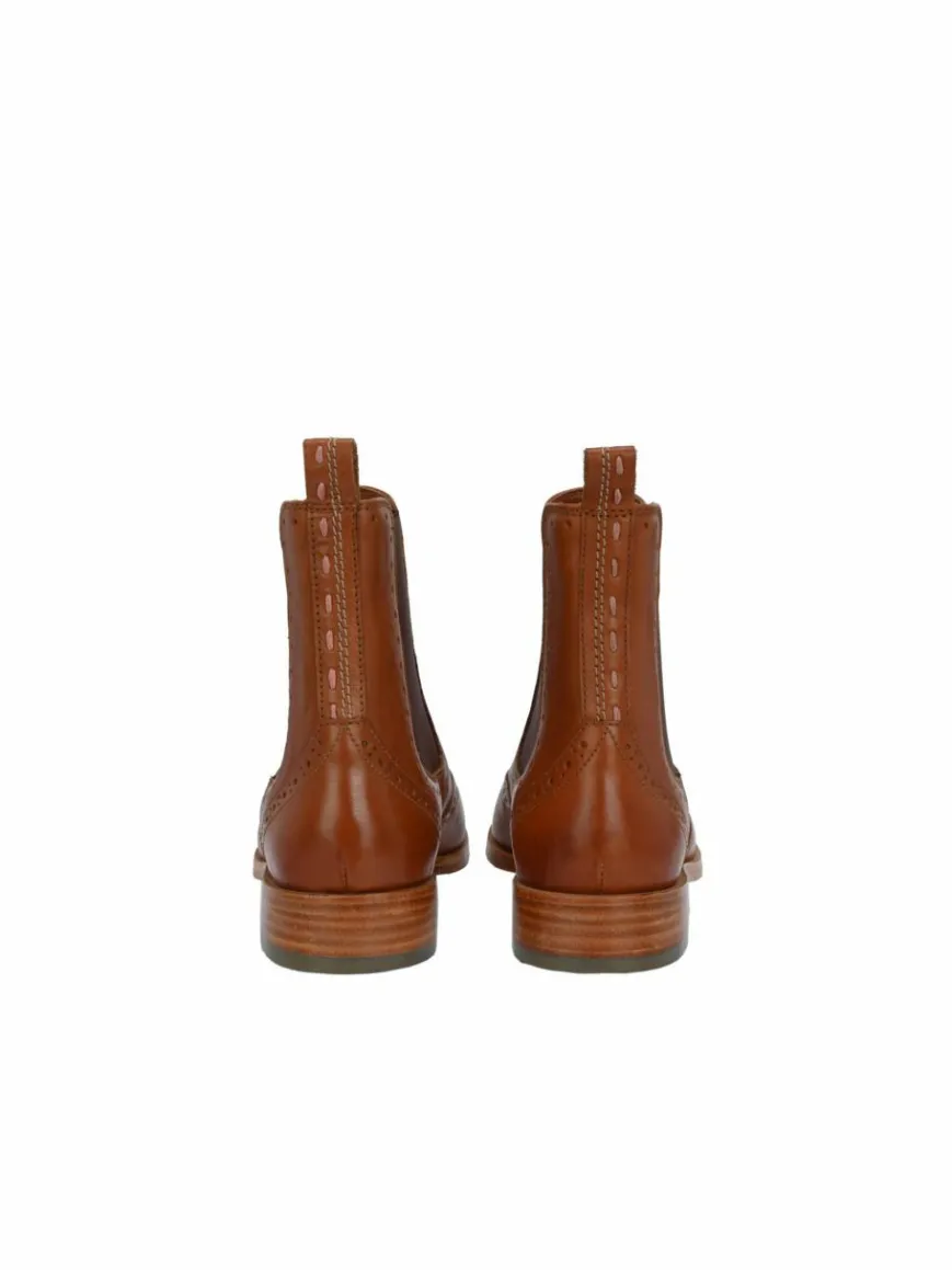 Crickit Boots & Stiefeletten*Damen Chelsea-Boots - HELEN cognac uni
