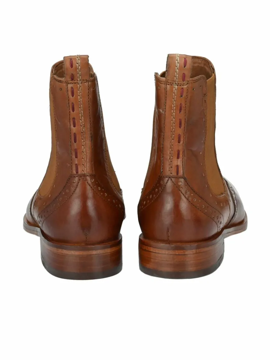 Crickit Boots & Stiefeletten*Damen Chelsea-Boots - HELEN cognac uni