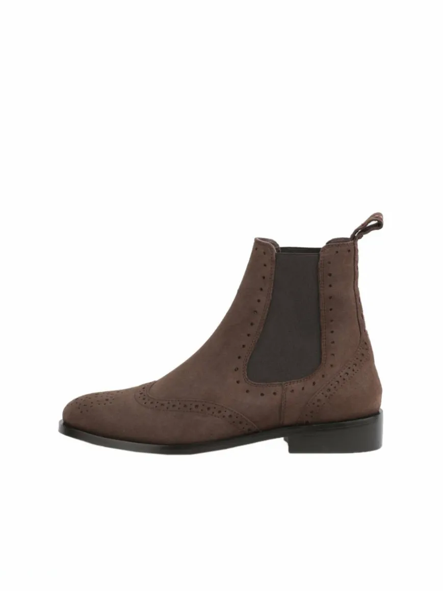 Crickit Boots & Stiefeletten*Damen Chelsea-Boots - HELEN braun uni