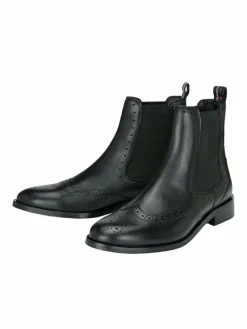 Crickit Boots & Stiefeletten*Damen Chelsea-Boots - HELEN schwarz uni