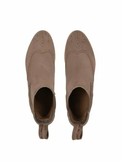Crickit Boots & Stiefeletten*Damen Chelsea-Boots - HELEN taupe uni