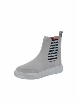 Crickit Boots & Stiefeletten*Damen Chelsea-Boots - MAJA grau gestreift