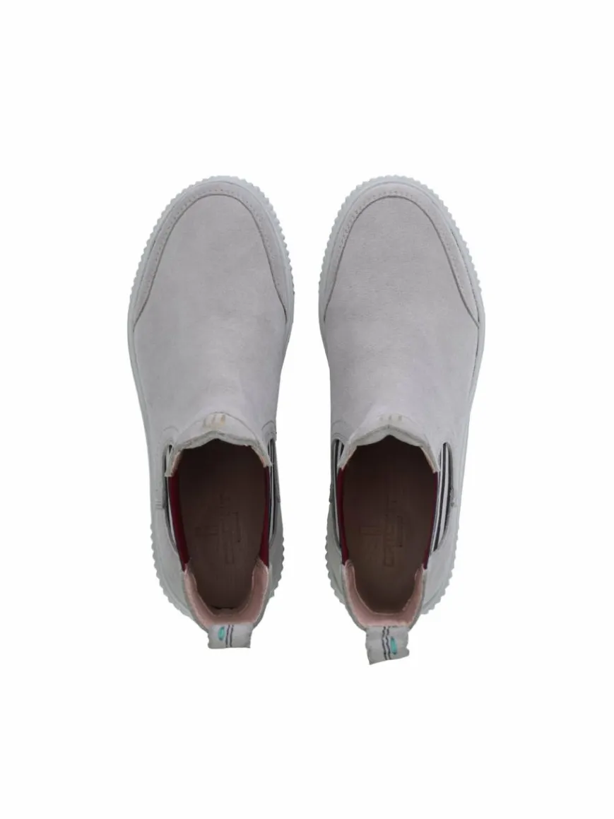 Crickit Boots & Stiefeletten*Damen Chelsea-Boots - MAJA grau gestreift