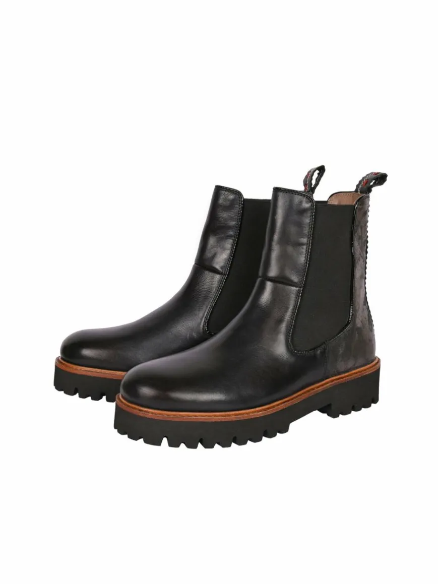 Crickit Boots & Stiefeletten*Damen Chelsea-Boots - NOLA schwarz uni