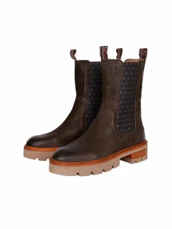Crickit Boots & Stiefeletten*Damen Chelsea-Boots - NUNZIA braun bedruckt