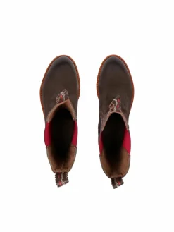 Crickit Boots & Stiefeletten*Damen Chelsea-Boots - NUNZIA braun bedruckt