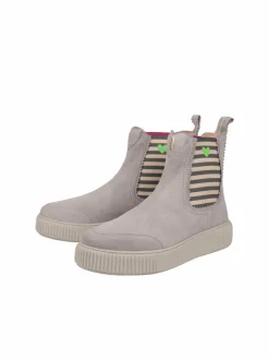 Crickit Boots & Stiefeletten*Damen Chelsea-Boots - ROMY taupe bedruckt