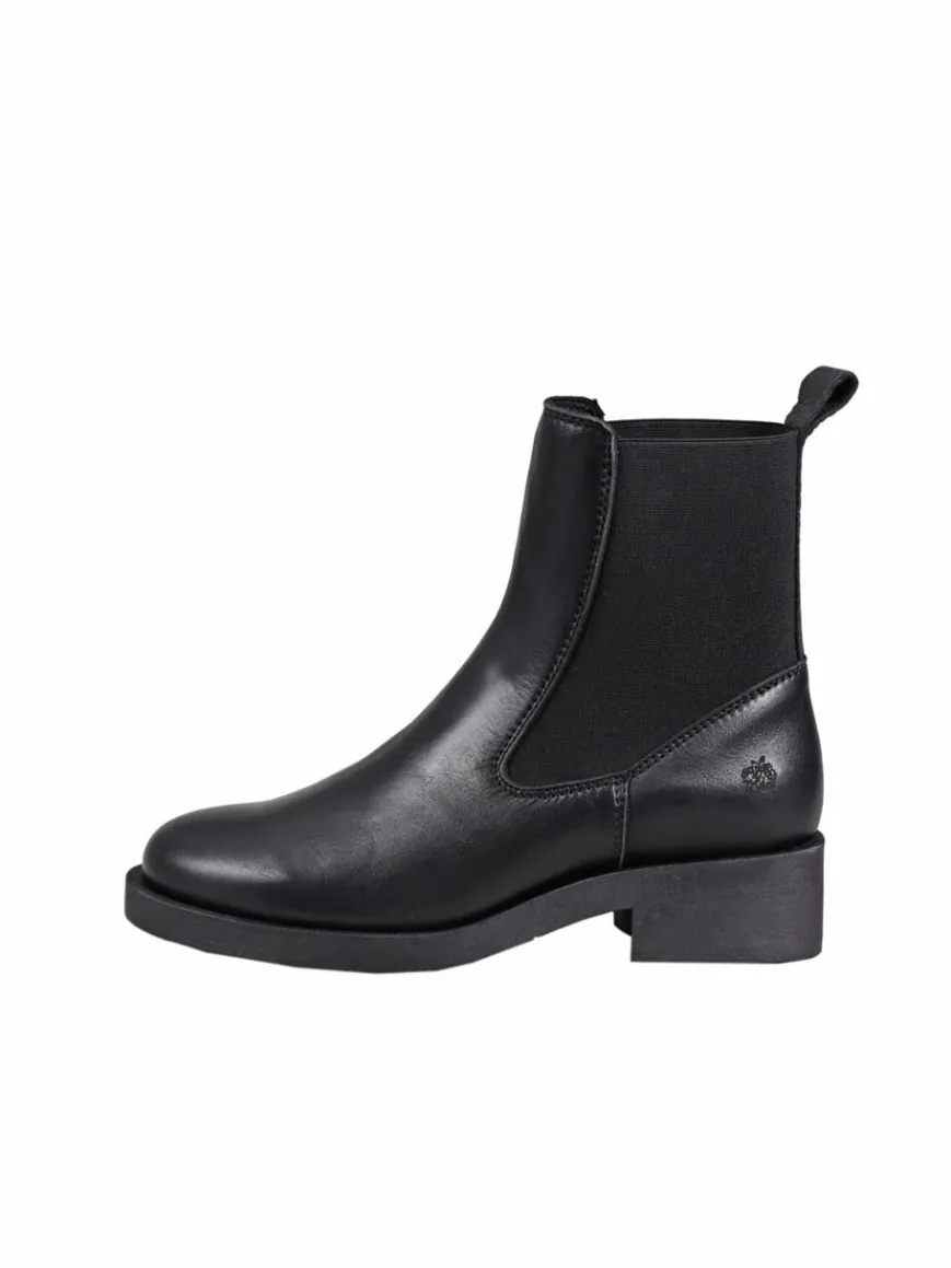 Apple of Eden Boots & Stiefeletten*Damen Chelsea-Boots - SELENE schwarz uni