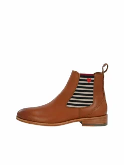 Crickit Boots & Stiefeletten*Damen Chelsea-Boots - SUVI cognac bedruckt