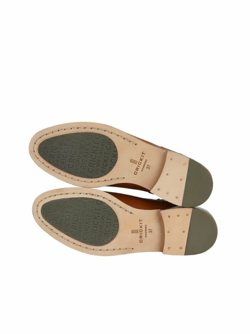 Crickit Boots & Stiefeletten*Damen Chelsea-Boots - SUVI cognac bedruckt