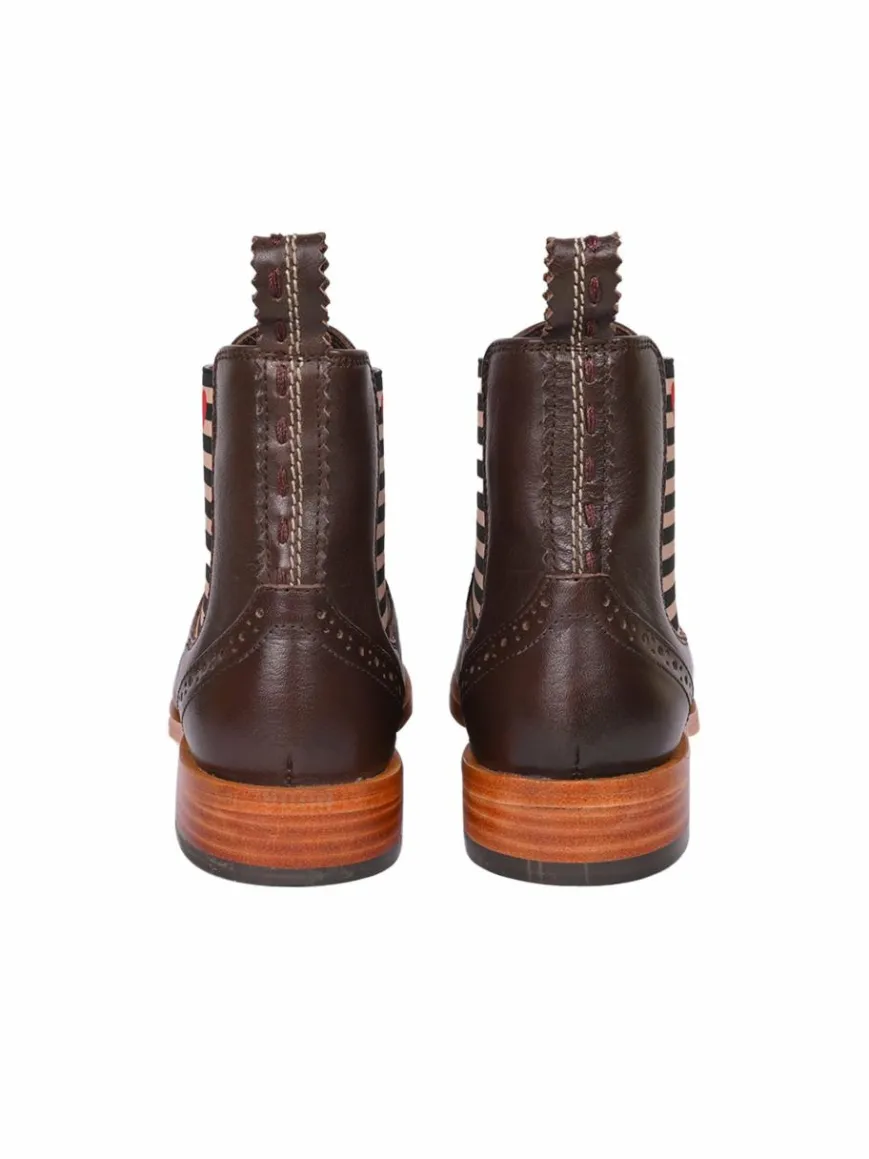 Crickit Boots & Stiefeletten*Damen Chelsea-Boots - SUVI braun bedruckt