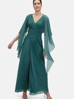 Vera Mont Pullover & Strickjacken*Damen Chiffonstola smaragd uni