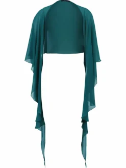 Vera Mont Pullover & Strickjacken*Damen Chiffonstola smaragd uni