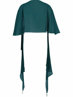 Vera Mont Pullover & Strickjacken*Damen Chiffonstola smaragd uni