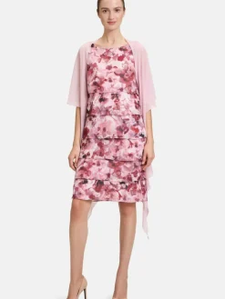 Vera Mont Pullover & Strickjacken*Damen Chiffonstola rosa uni