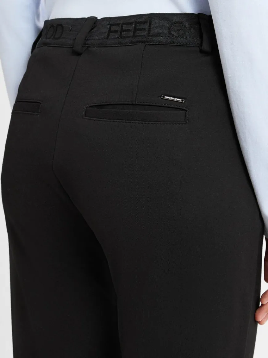 BRAX Hosen*Damen Chino - Maron schwarz uni