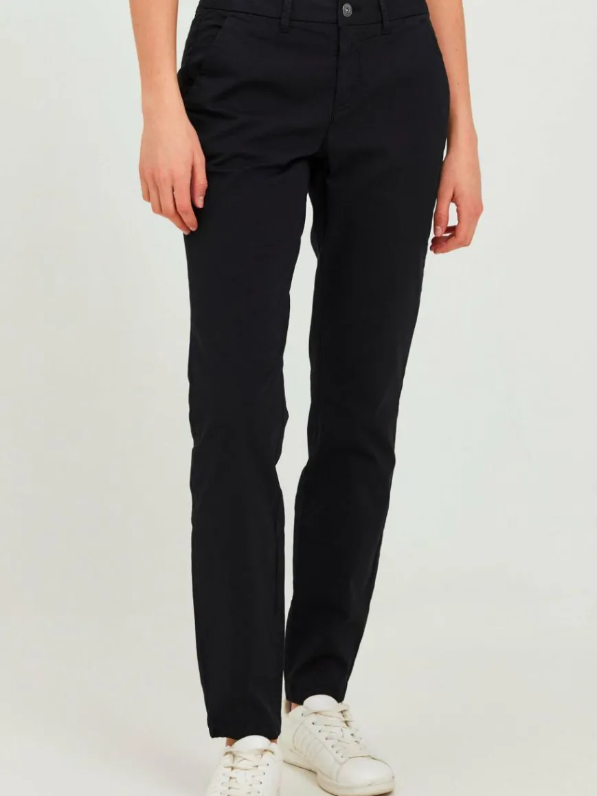 OXMO Hosen*Damen Chinohose - OXChilli schwarz uni