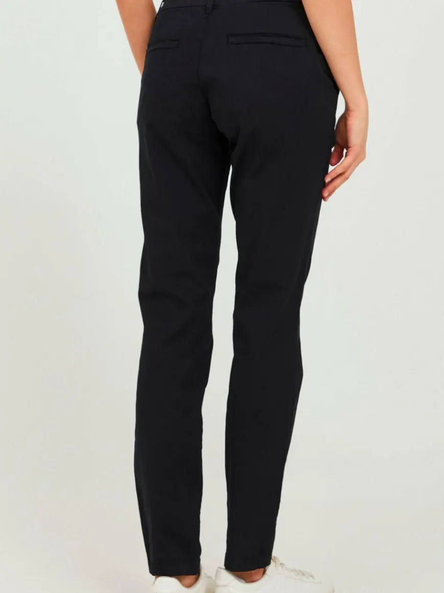 OXMO Hosen*Damen Chinohose - OXChilli schwarz uni