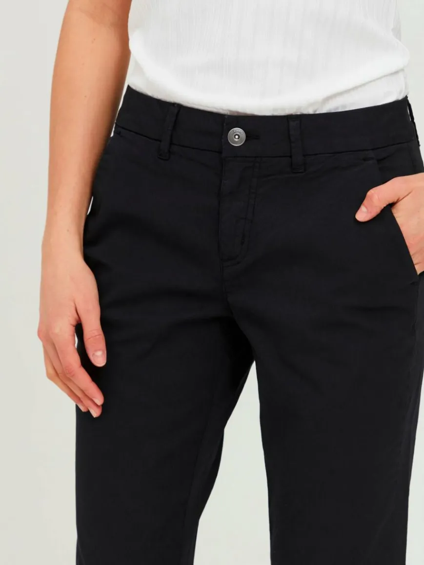 OXMO Hosen*Damen Chinohose - OXChilli schwarz uni