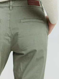 OXMO Hosen*Damen Chinohose - OXChilli grün uni