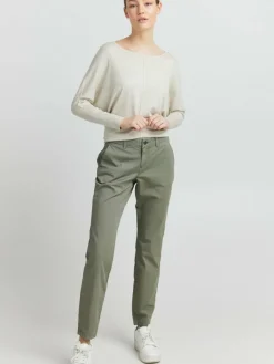 OXMO Hosen*Damen Chinohose - OXChilli grün uni