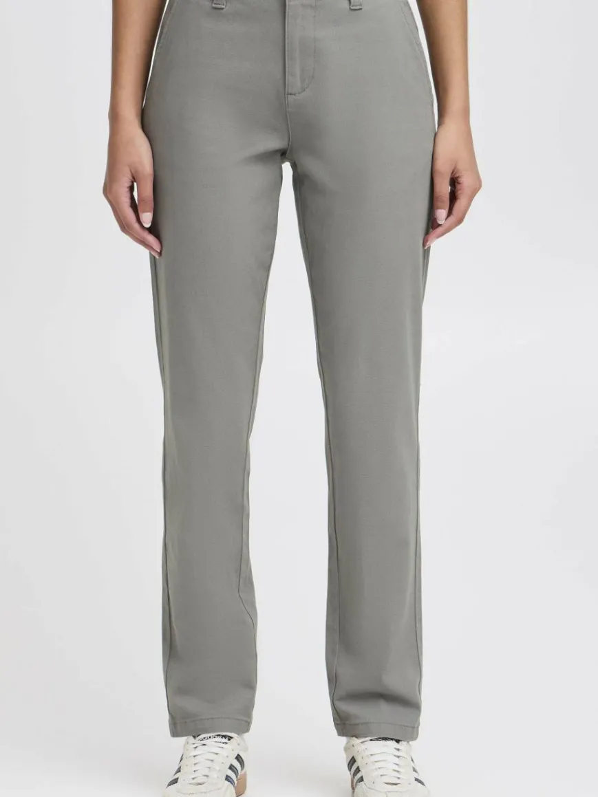 OXMO Hosen*Damen Chinohose - OXKVITANA grau uni