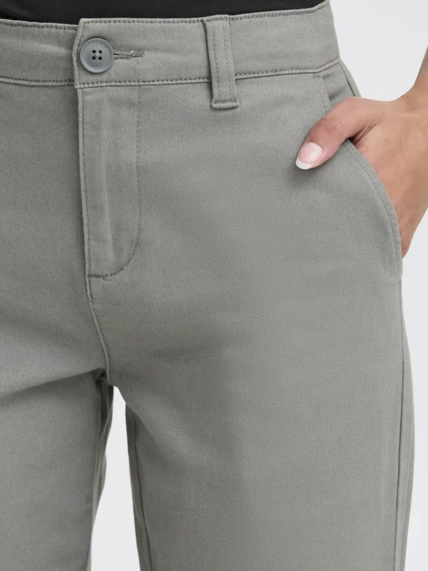 OXMO Hosen*Damen Chinohose - OXKVITANA grau uni