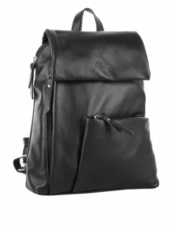 Cluty Taschen & Rucksäcke*Damen Cityrucksack schwarz uni