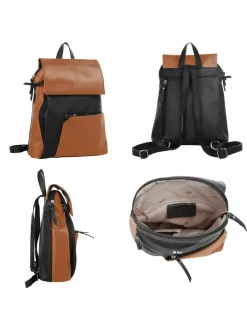 Cluty Taschen & Rucksäcke*Damen Cityrucksack cognac uni
