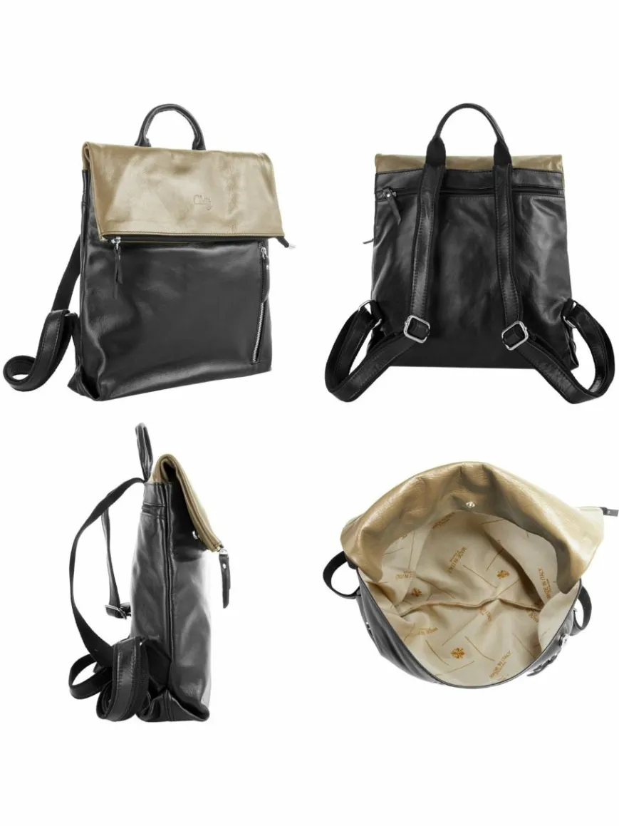 Cluty Taschen & Rucksäcke*Damen Cityrucksack beige uni