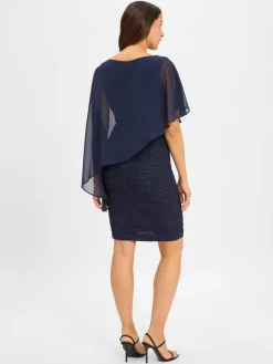 Swing Kleider*Damen Cocktailkleid marine uni