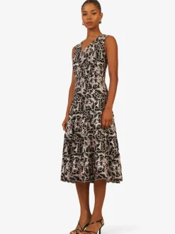 Kraimod Kleider*Damen Cocktailkleid pink gemustert