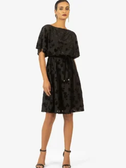 Kraimod Kleider*Damen Cocktailkleid schwarz gemustert