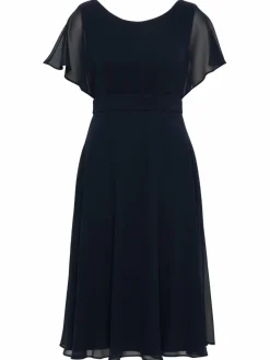 Vera Mont Kleider*Damen Cocktailkleid marine blau uni