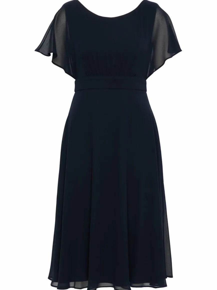 Vera Mont Kleider*Damen Cocktailkleid marine blau uni