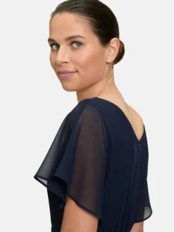Vera Mont Kleider*Damen Cocktailkleid marine blau uni