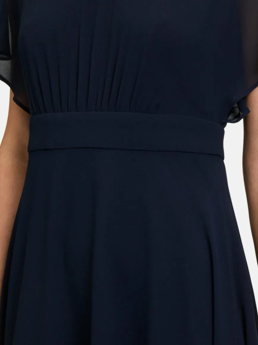 Vera Mont Kleider*Damen Cocktailkleid marine blau uni