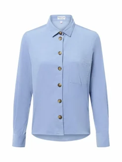 Marie Lund Blusen*Damen Cordbluse hellblau uni