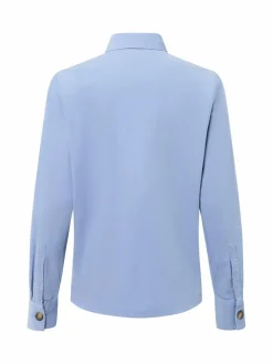 Marie Lund Blusen*Damen Cordbluse hellblau uni