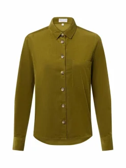 Marie Lund Blusen*Damen Cordbluse oliv uni